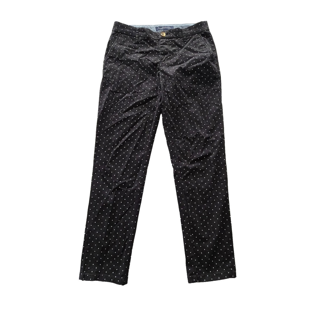Tommy Hilfiger Black White Polka Dot Trouser Chino Beach Resort Preppy Pants 2